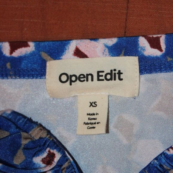 NEW Open Edit Multicolor Printed Strapless Bodysuits Women Size XS - Picture 10 of 12